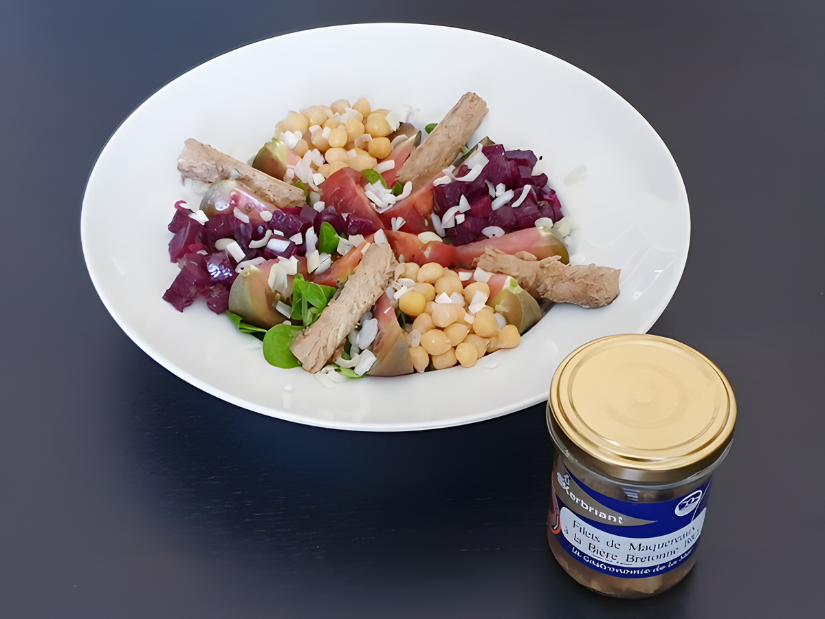 recette Salade aux légumes de saisons et maquereau à la bière bio bretonne