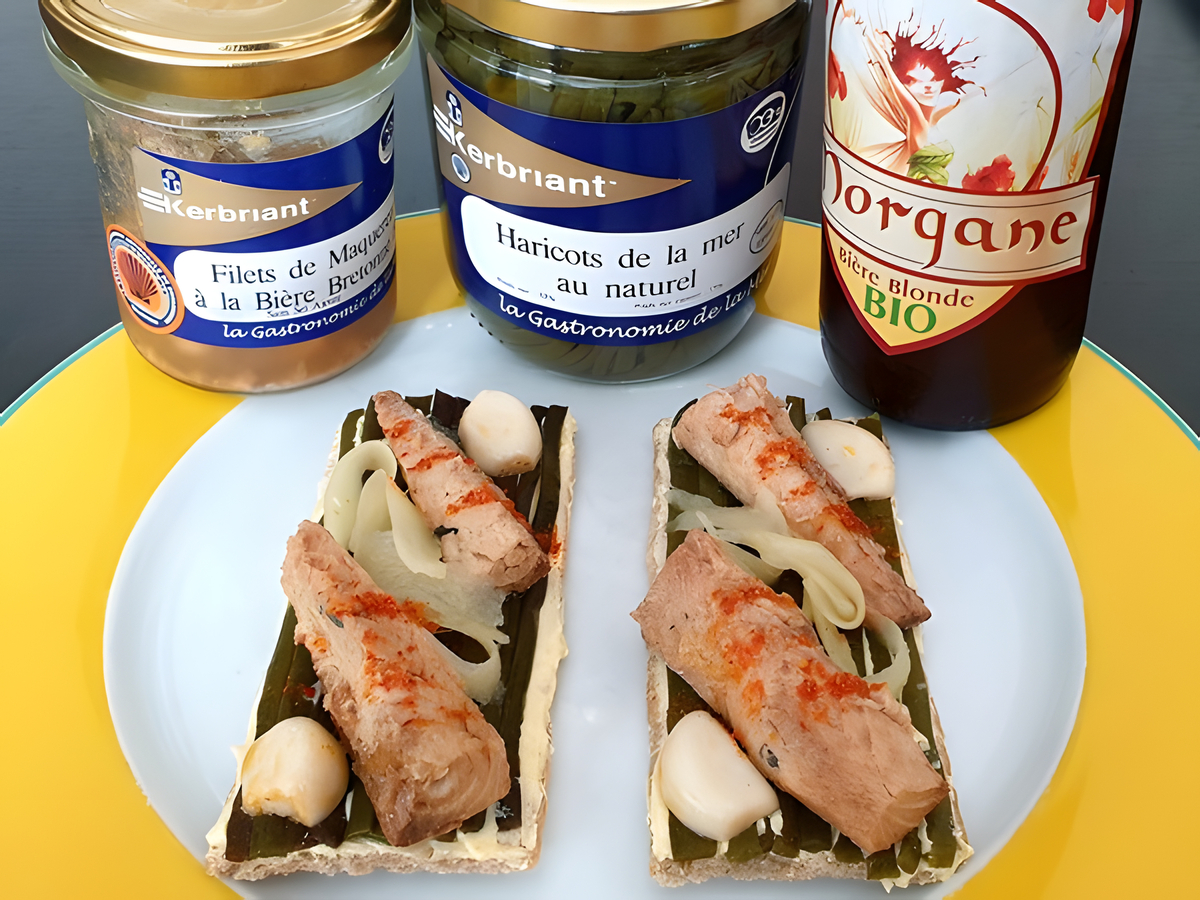 recette Tartine de maquereau à la bière bio bretonne