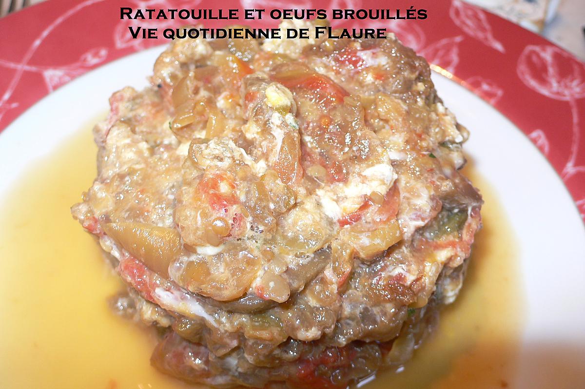 recette Ratatouille et œufs brouillés