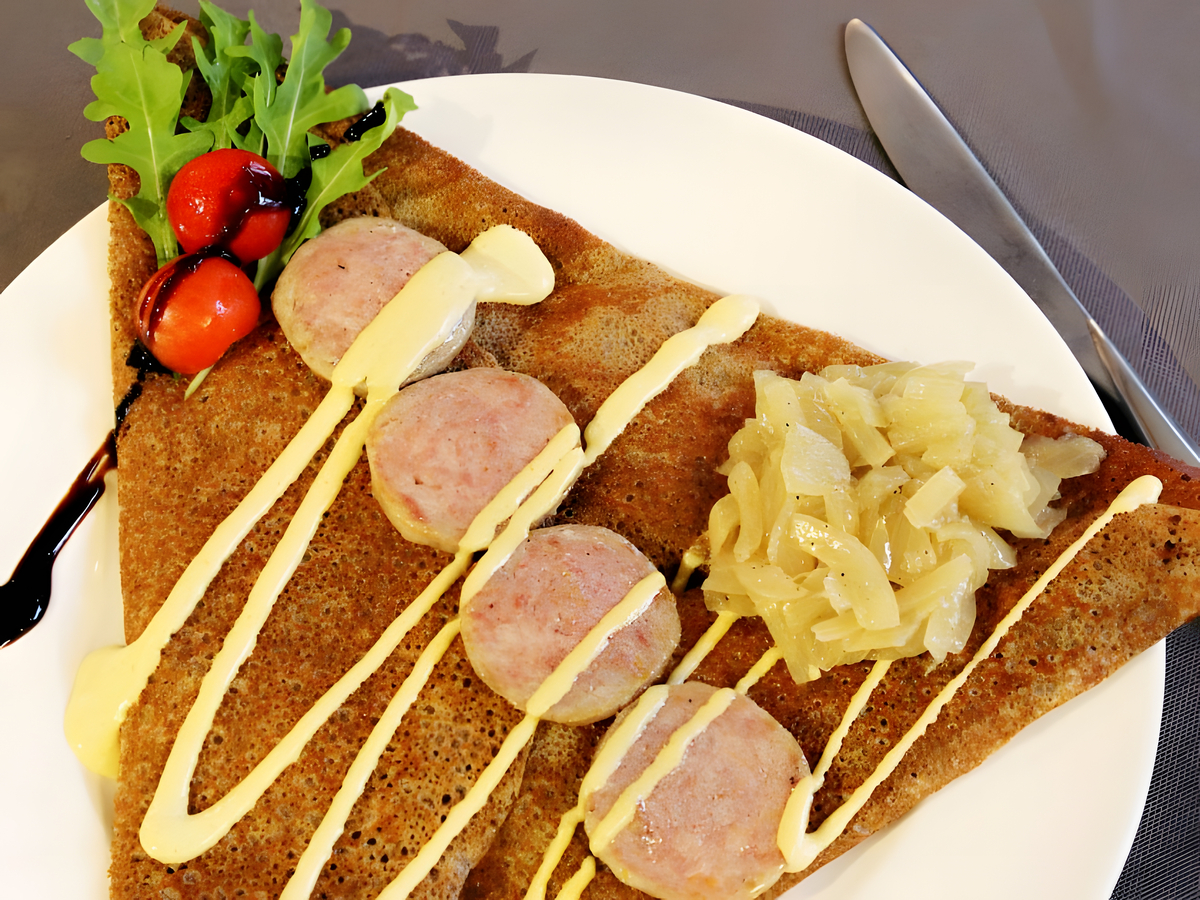 Garniture Galette Sarrasin Vegetarienne Galette De Sarrasin Végétarienne 3 Galette de sarrasin au saucisson de Lyon
