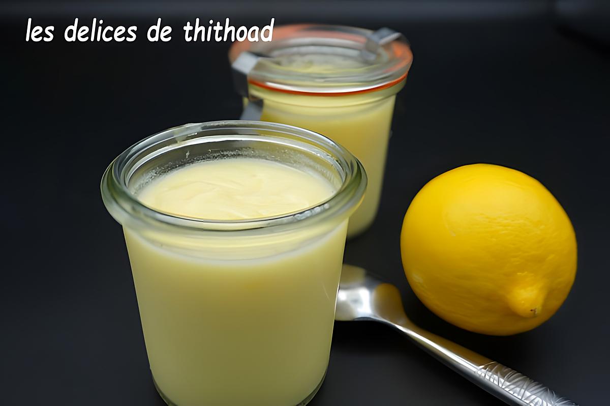 recette crèmes au citron