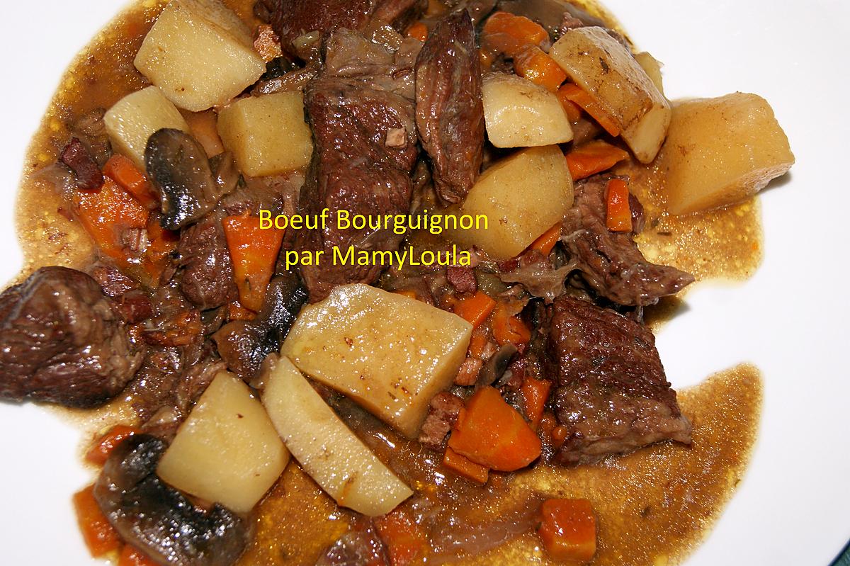 recette Bœuf Bourguignon