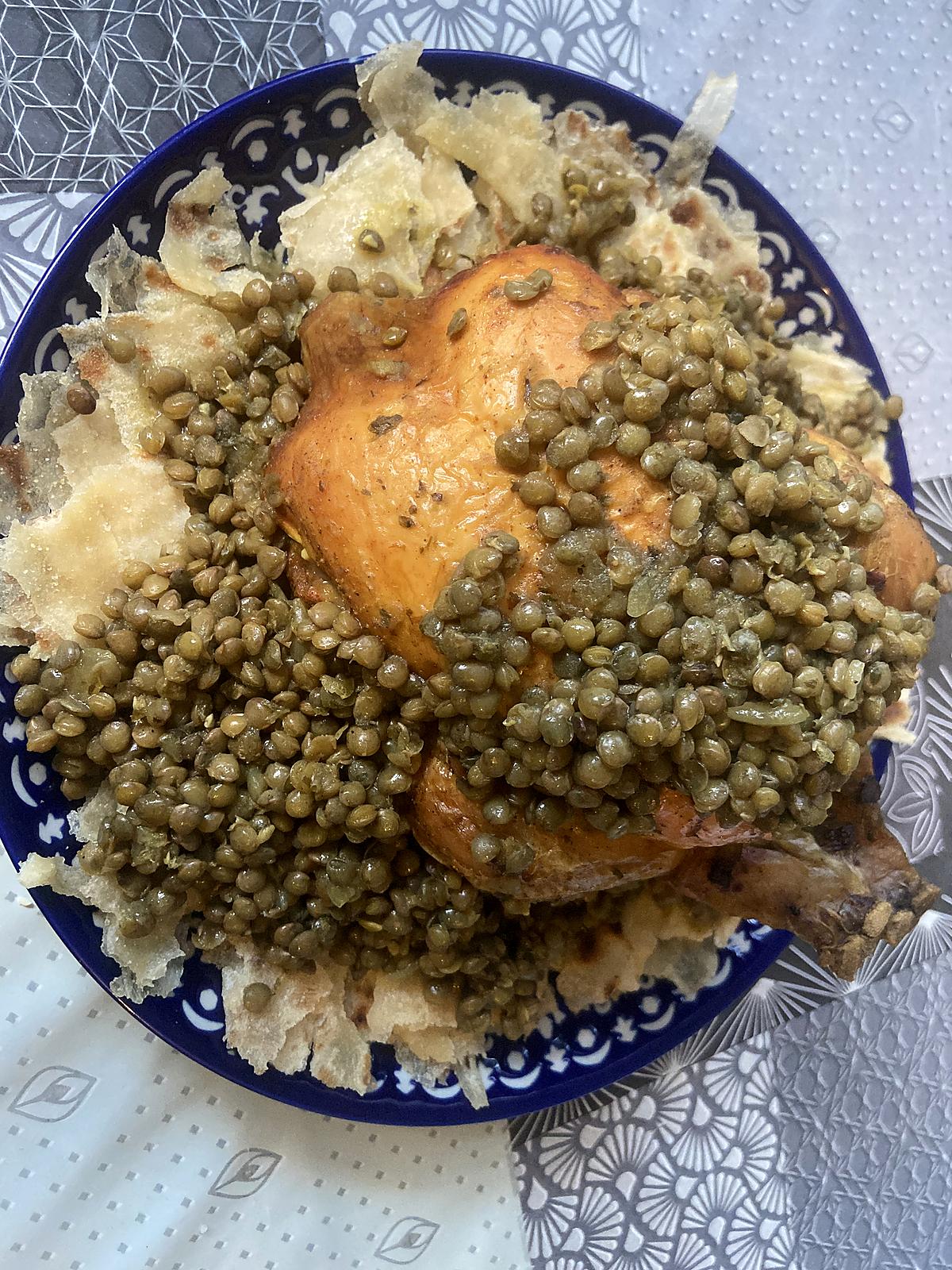 recette Rfissa au poulet marocaine
