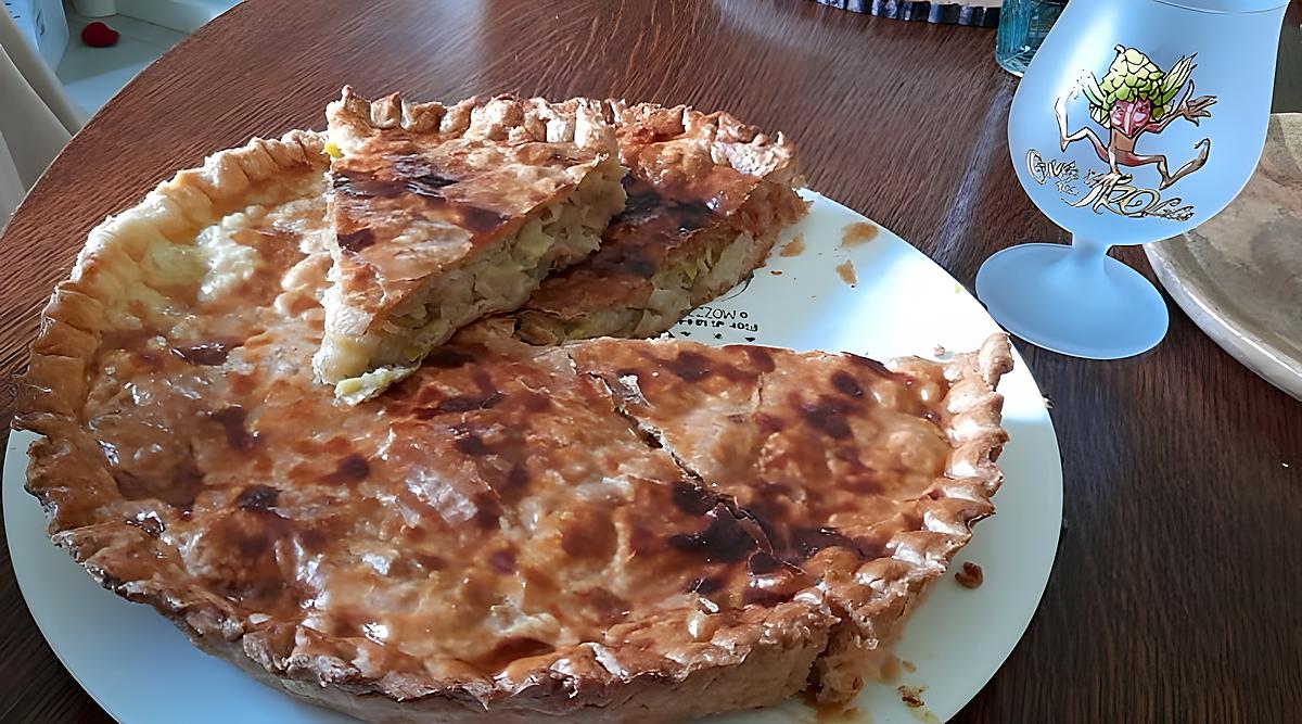 recette flamiche poireaux jambon