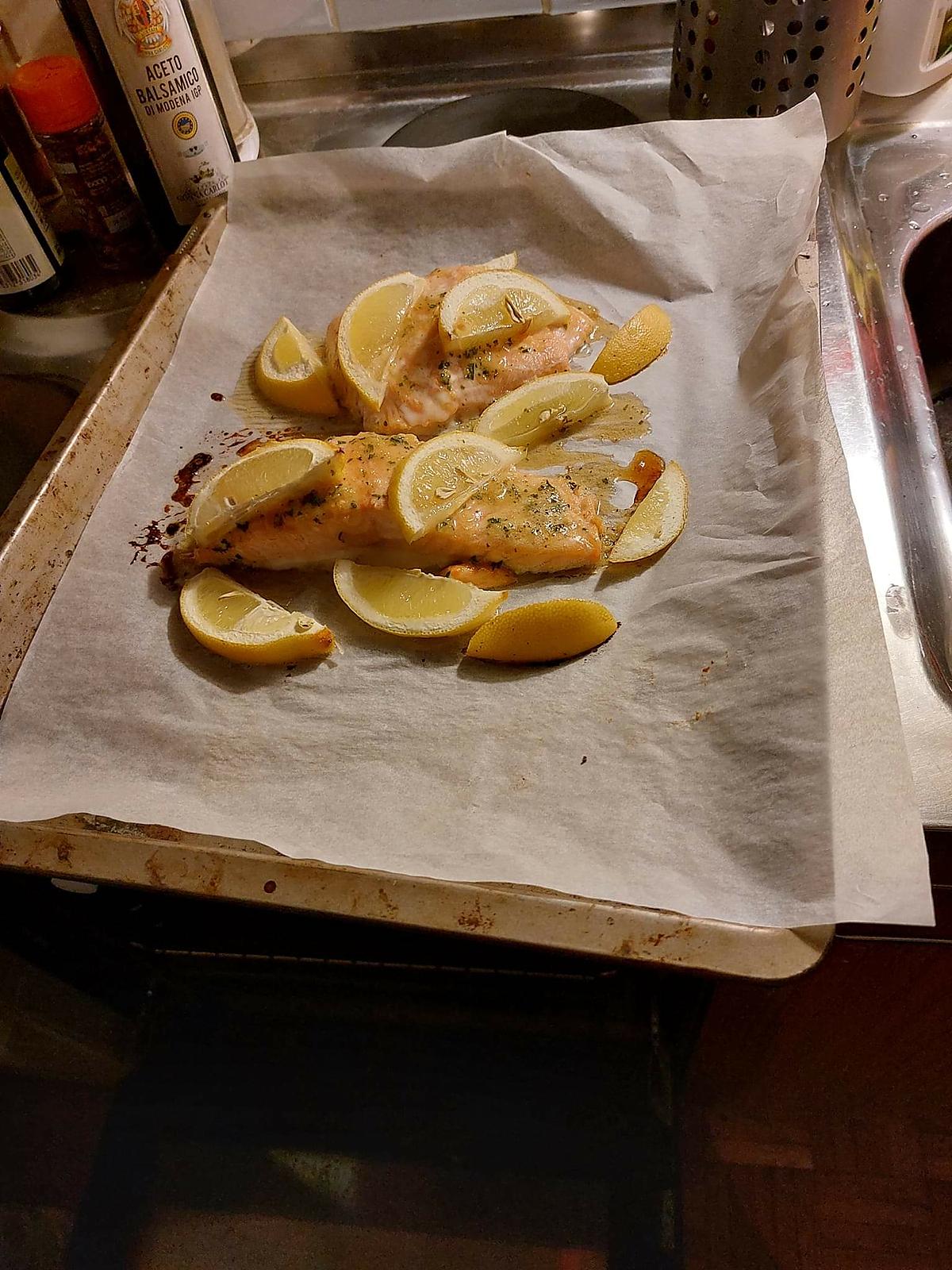 recette Saumon au four