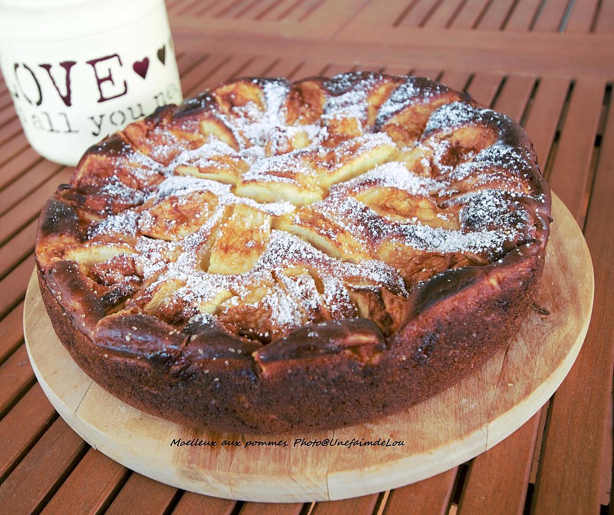 recette MOELLEUX AUX POMMES LEGER (PETIT DEJEUNER)