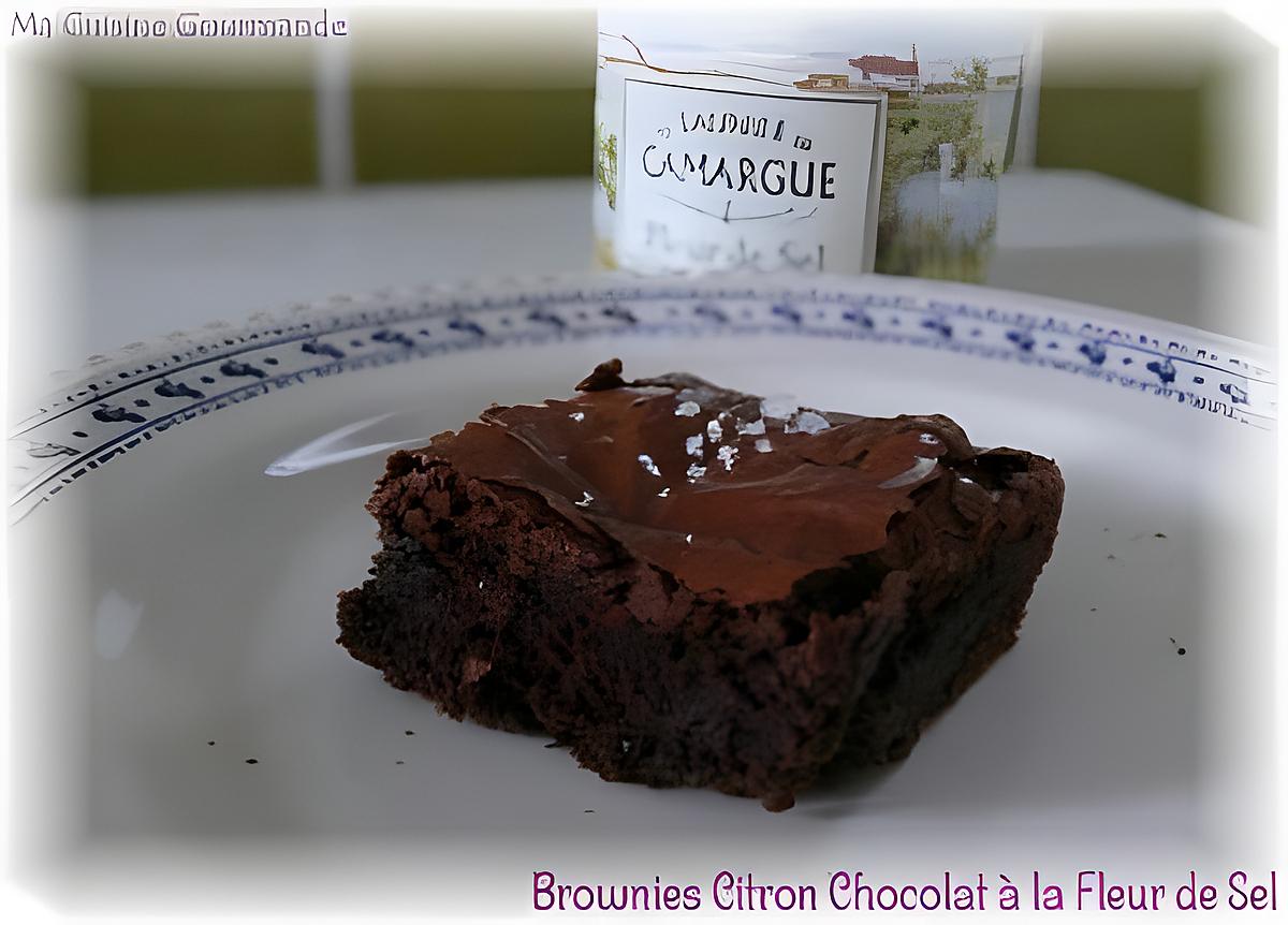 recette Brownies Citron Chocolat et Fleur de Sel