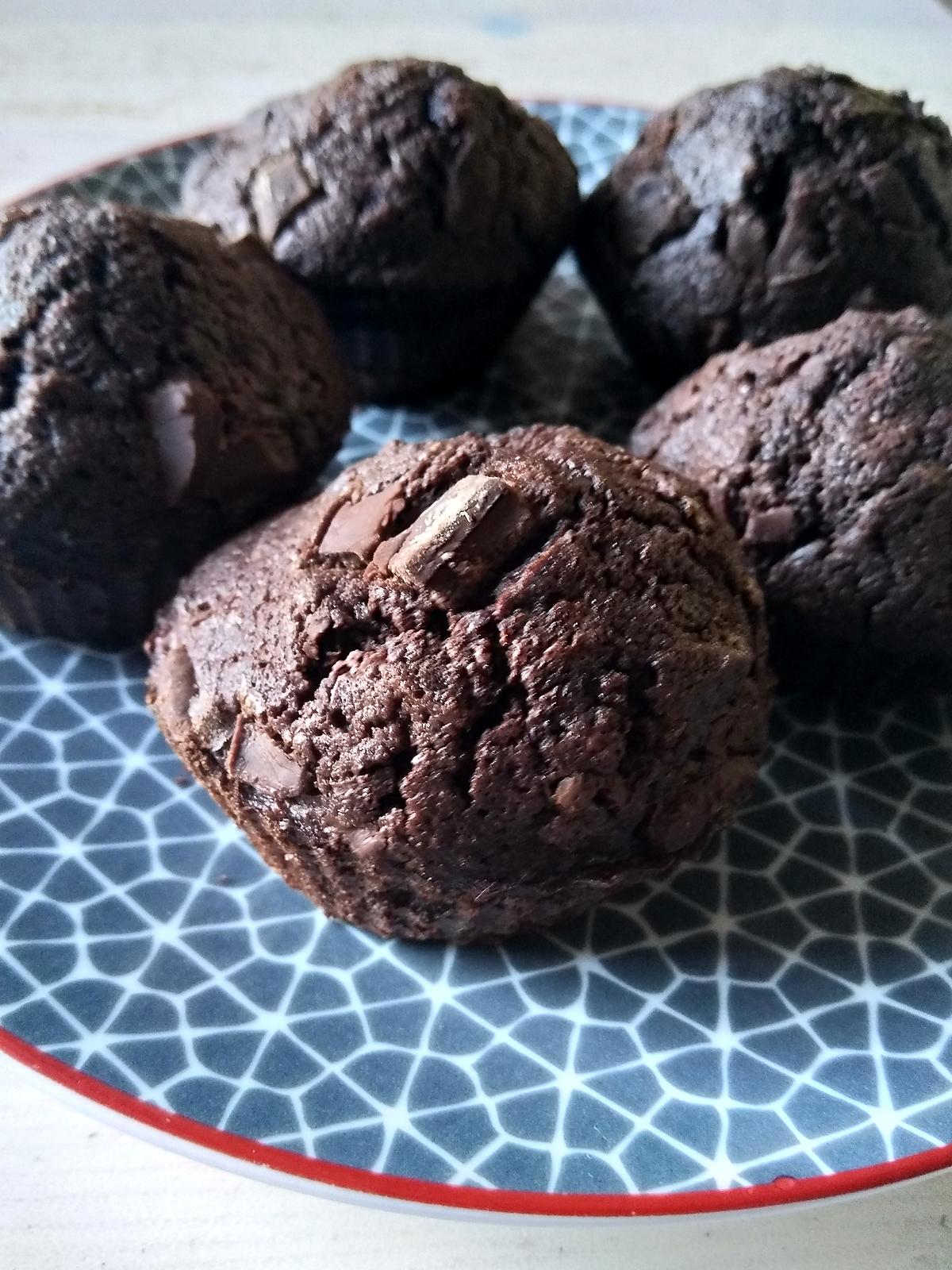 recette Muffins double chocolat