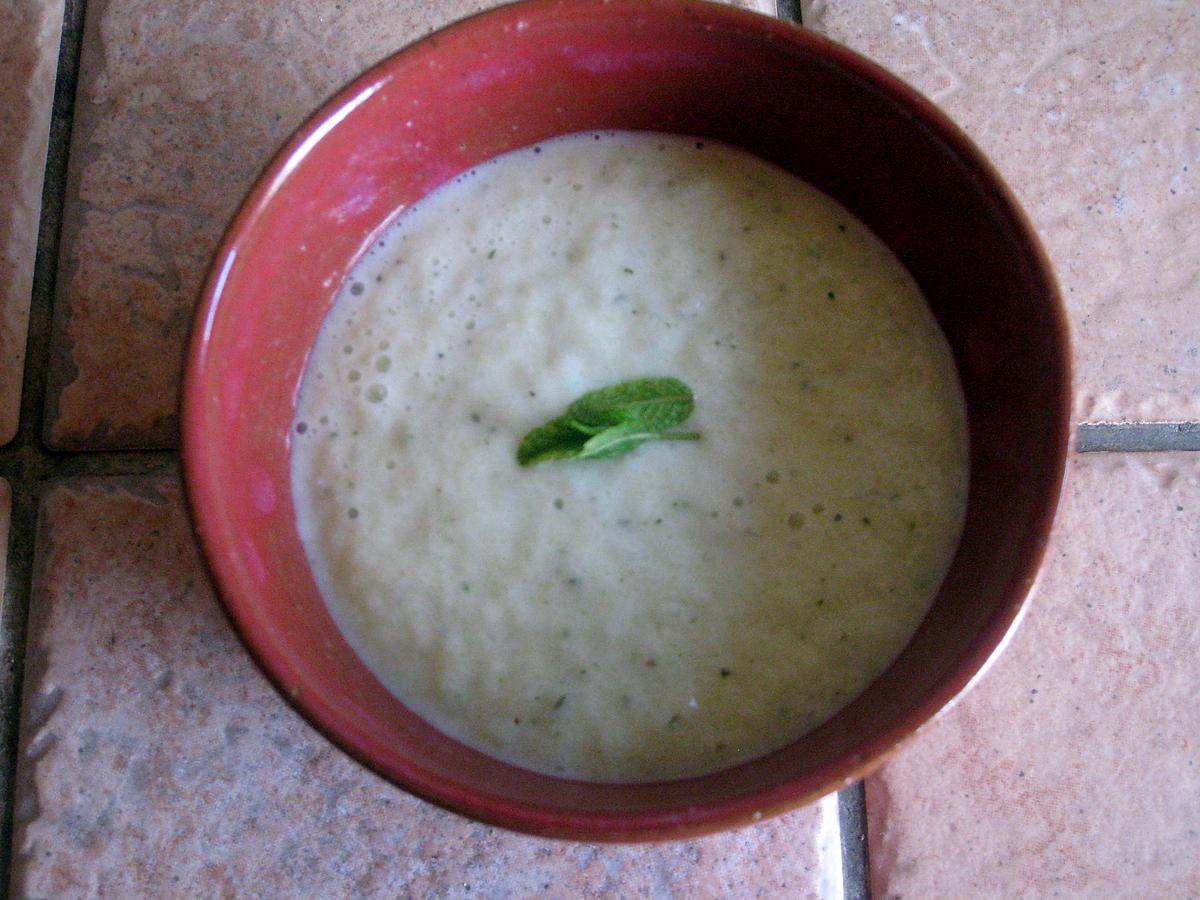 recette Soupe de concombre froide à la menthe et yaourt