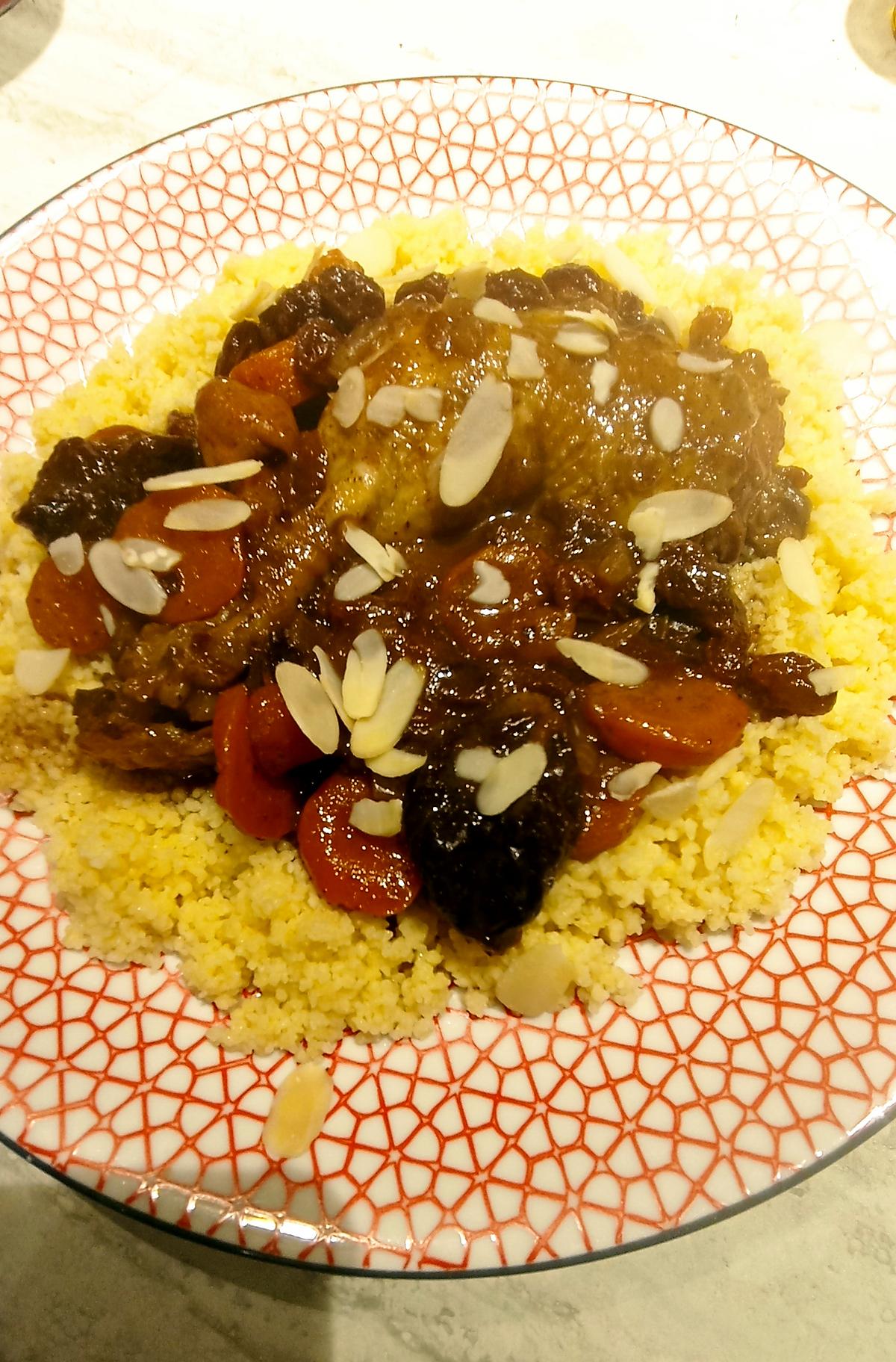 recette Tajine de poulet aux fruits secs au Cookeo