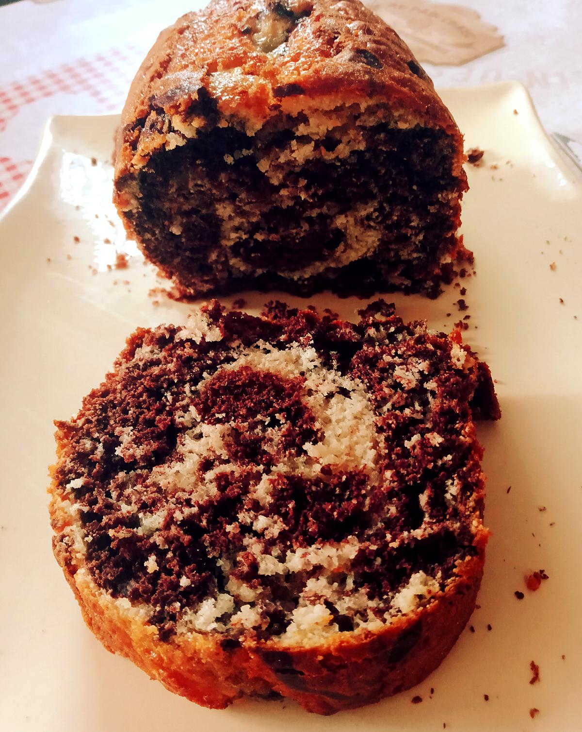 recette Cake marbré au yaourt