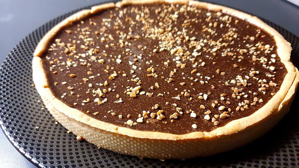 recette Tarte pralinoise (chocolat au praliné)