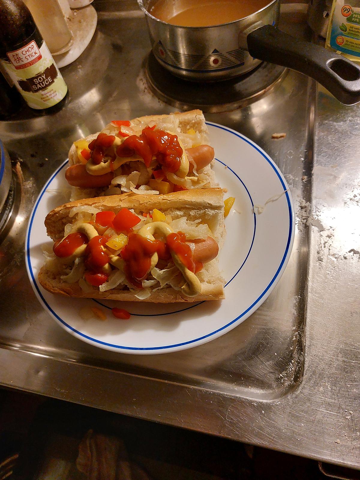 recette Hot dog à la New-Yorkaise