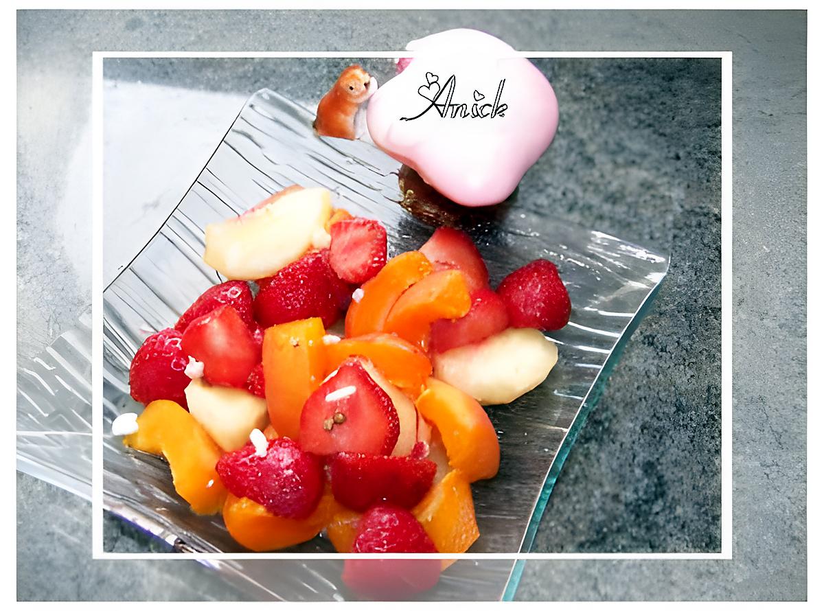 recette salade de fruits jolie jolie jolie , tu plais à .....