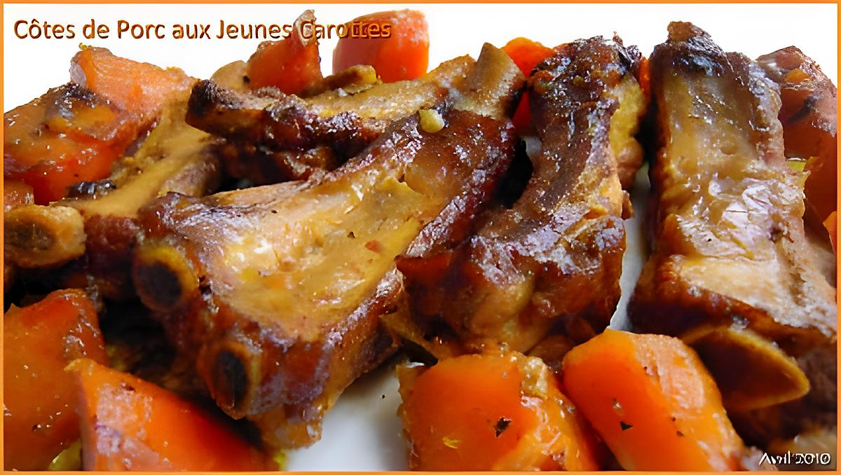 recette Travers de Porc aux Jeunes Carrottes