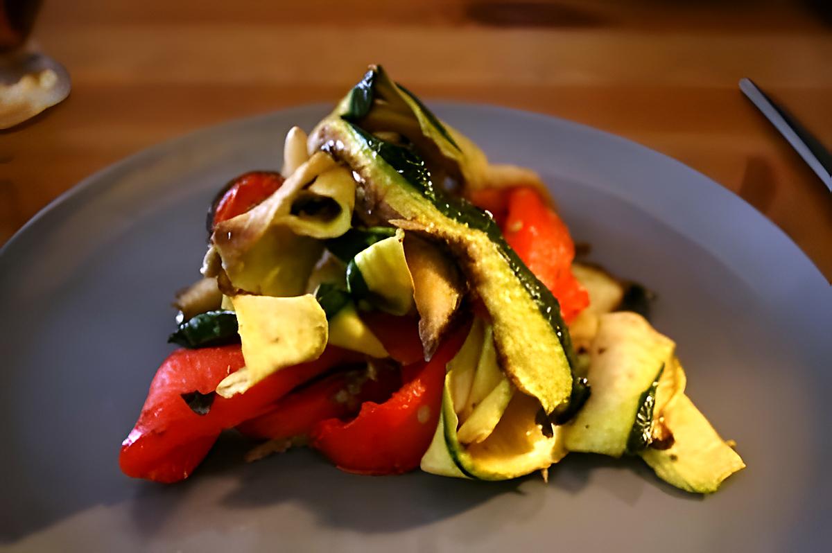 recette salade des légumes grillés