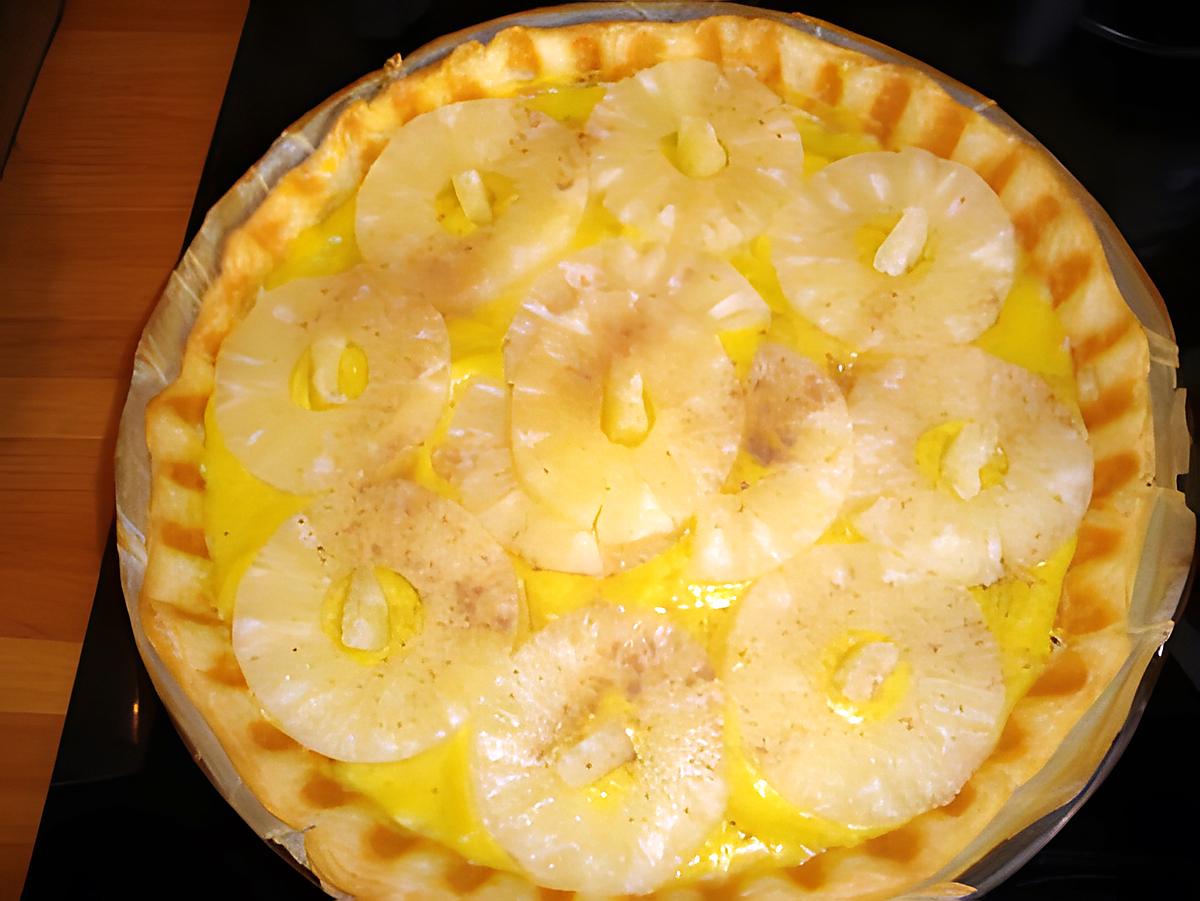 recette tarte a la creme d ananas