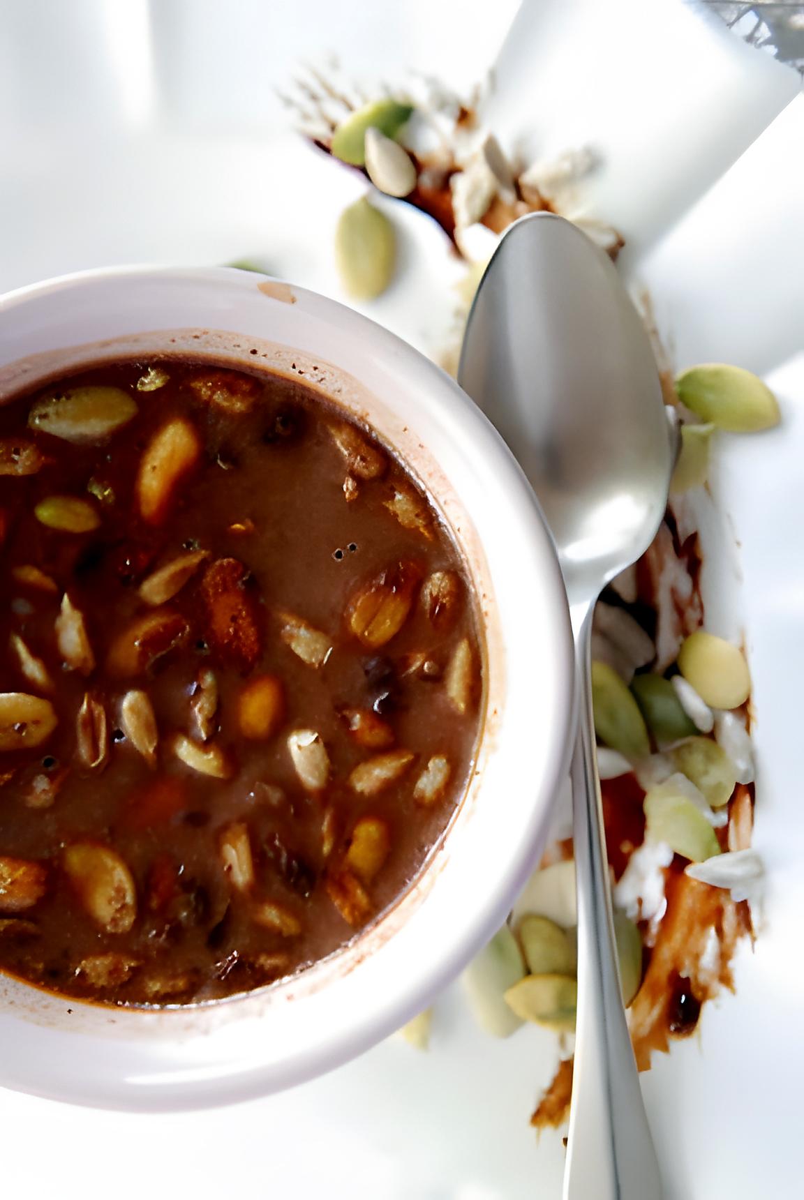 recette Panna cotta au chocolat et graines bio