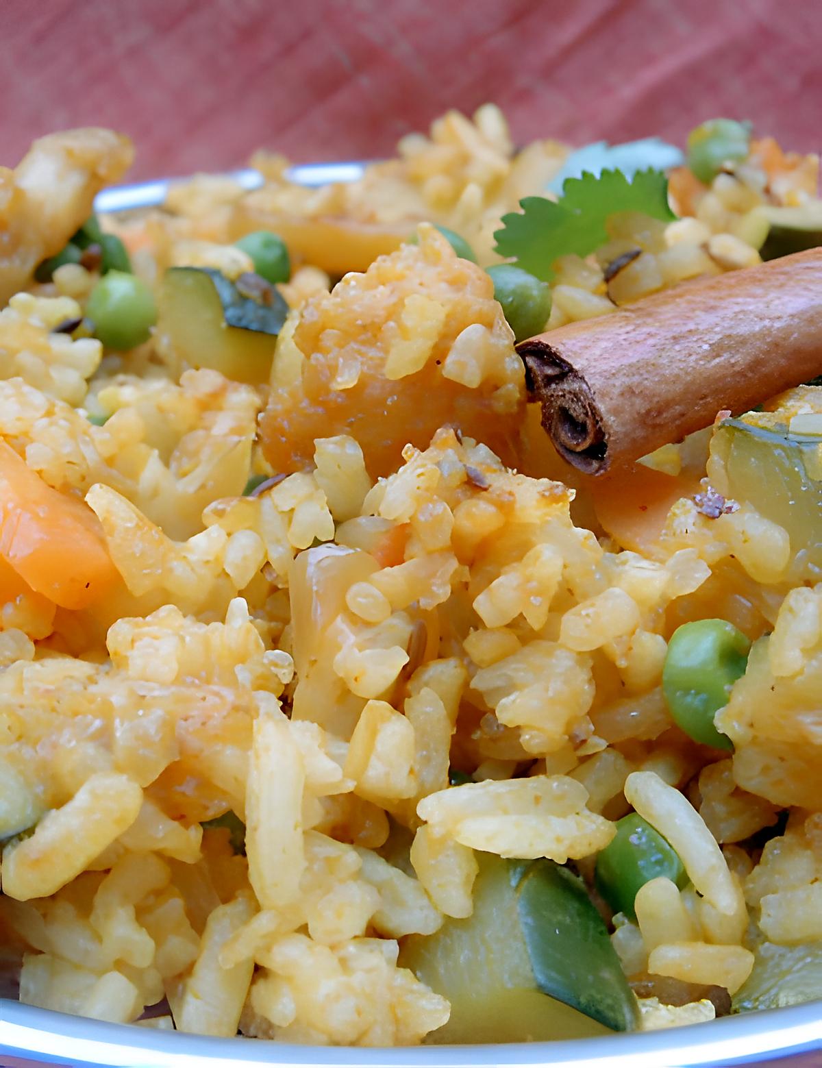 recette Recette indienne Pulao aux légumes