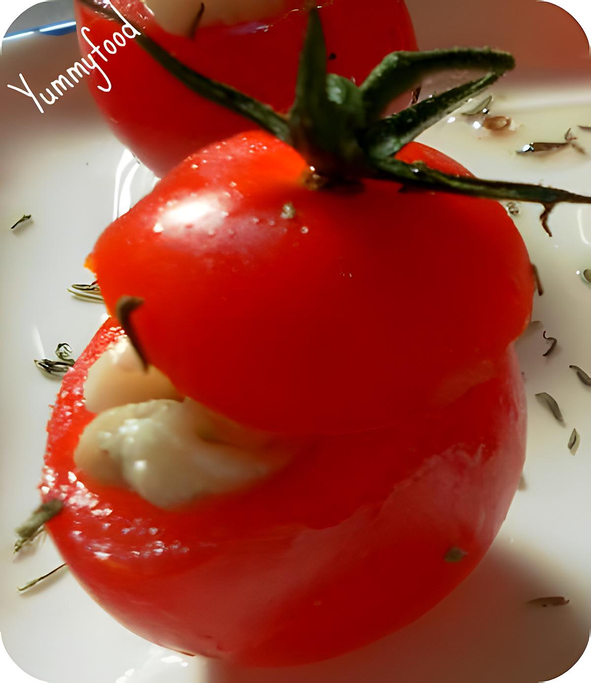 recette Tomates coktails aux anchois