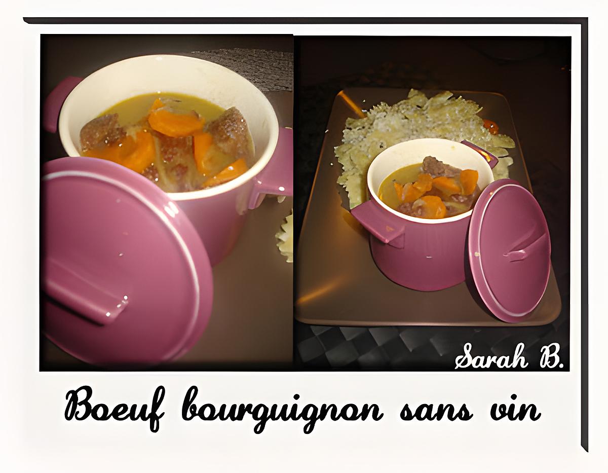 recette Boeuf bourguignon sans vin