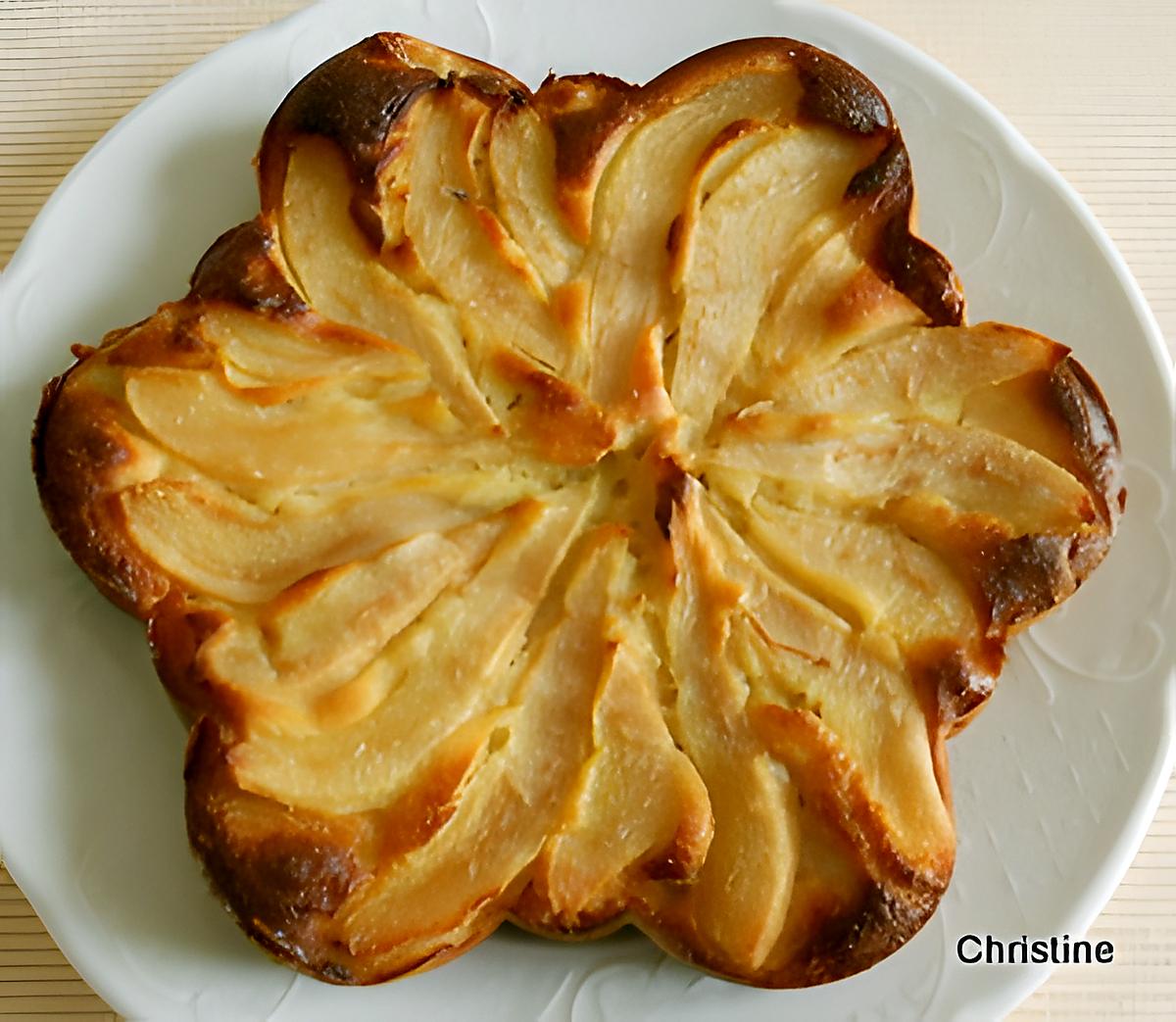 recette Gâteau ricotta pommes-poires-amandes