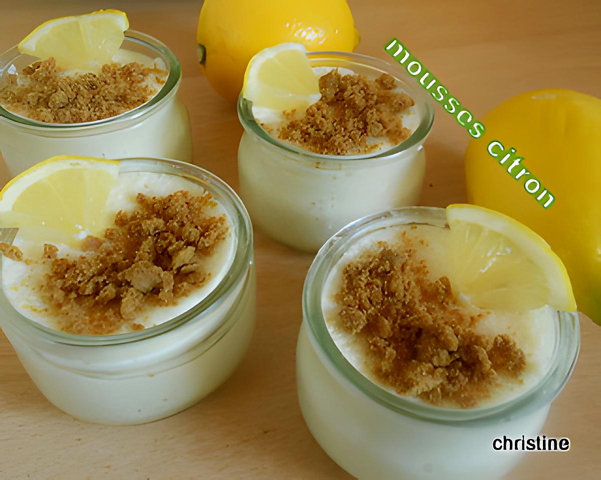 recette Petites mousses citron