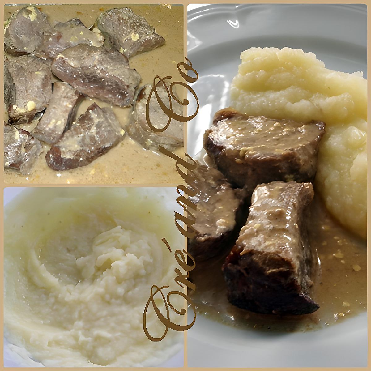 recette Purée de navets et pavés de chevreuil
