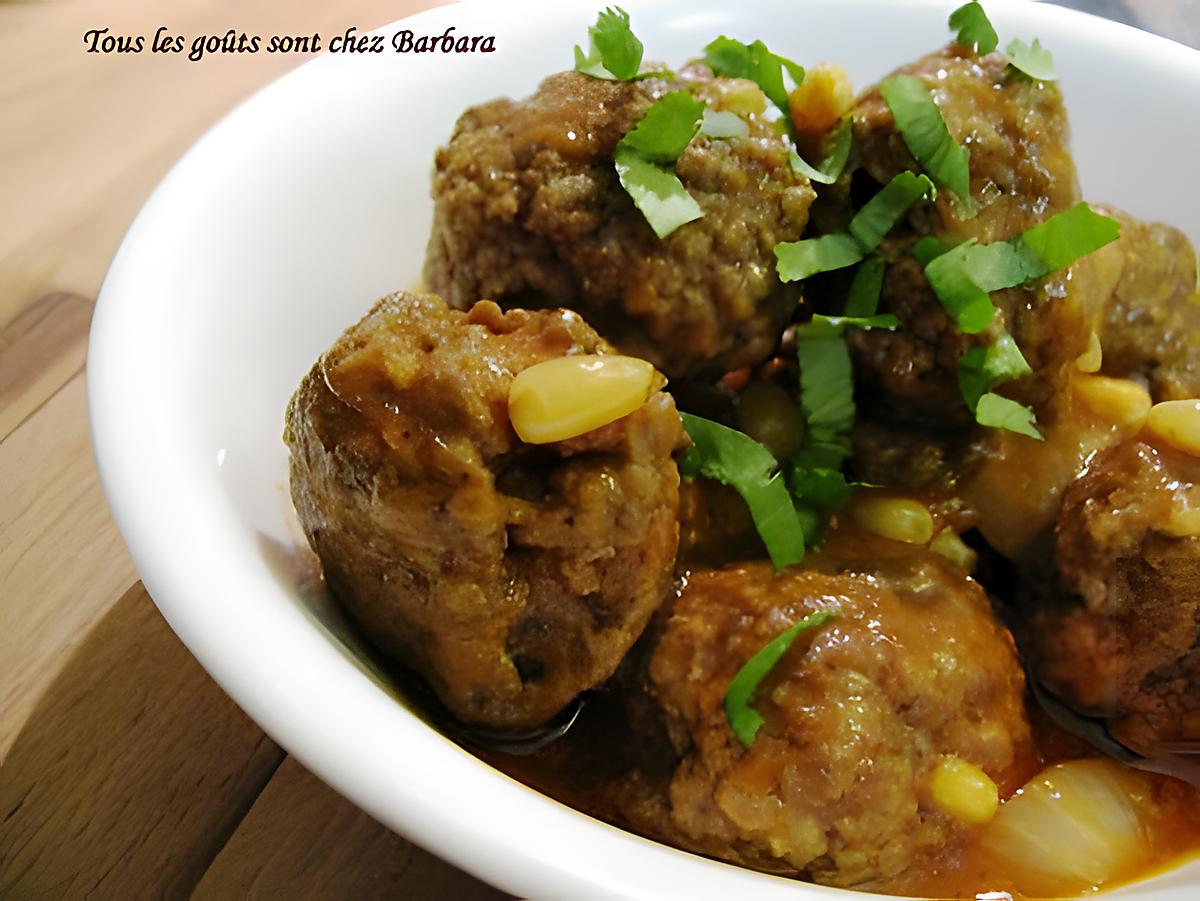 recette Daoud Basha (boulettes libanaises boeuf-agneau en sauce tomate)
