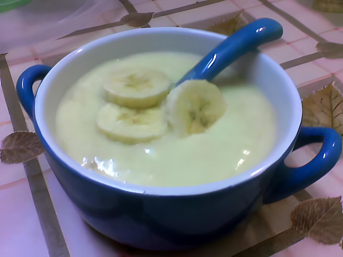 recette Crème au banane et idée de deuxième recette (2 en 1)