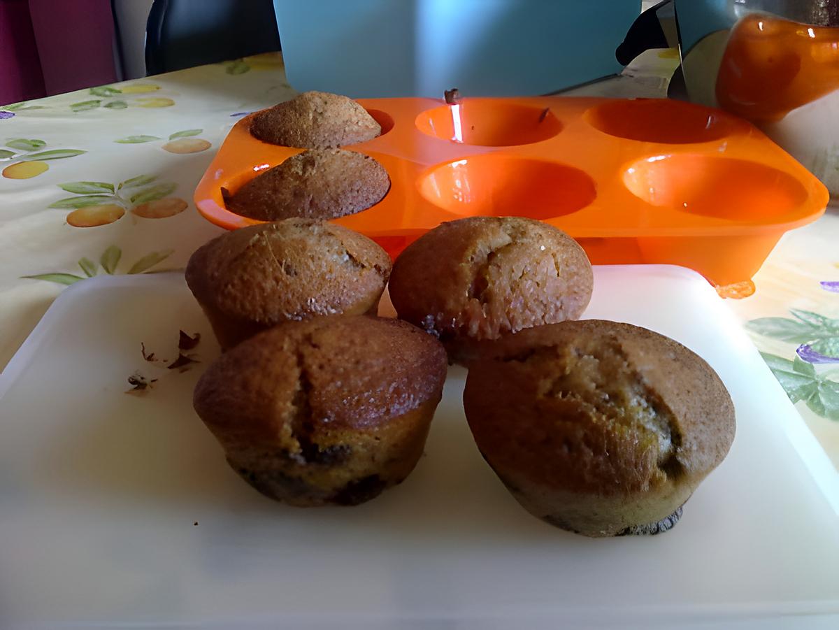 recette Muffins Brun Moelleux aux Pépites de Chocolat !!!