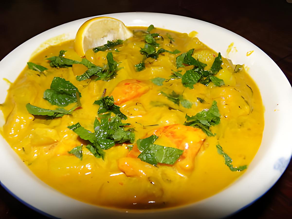 recette Curry de pommes de terre au yaourt (recette de Singapour)