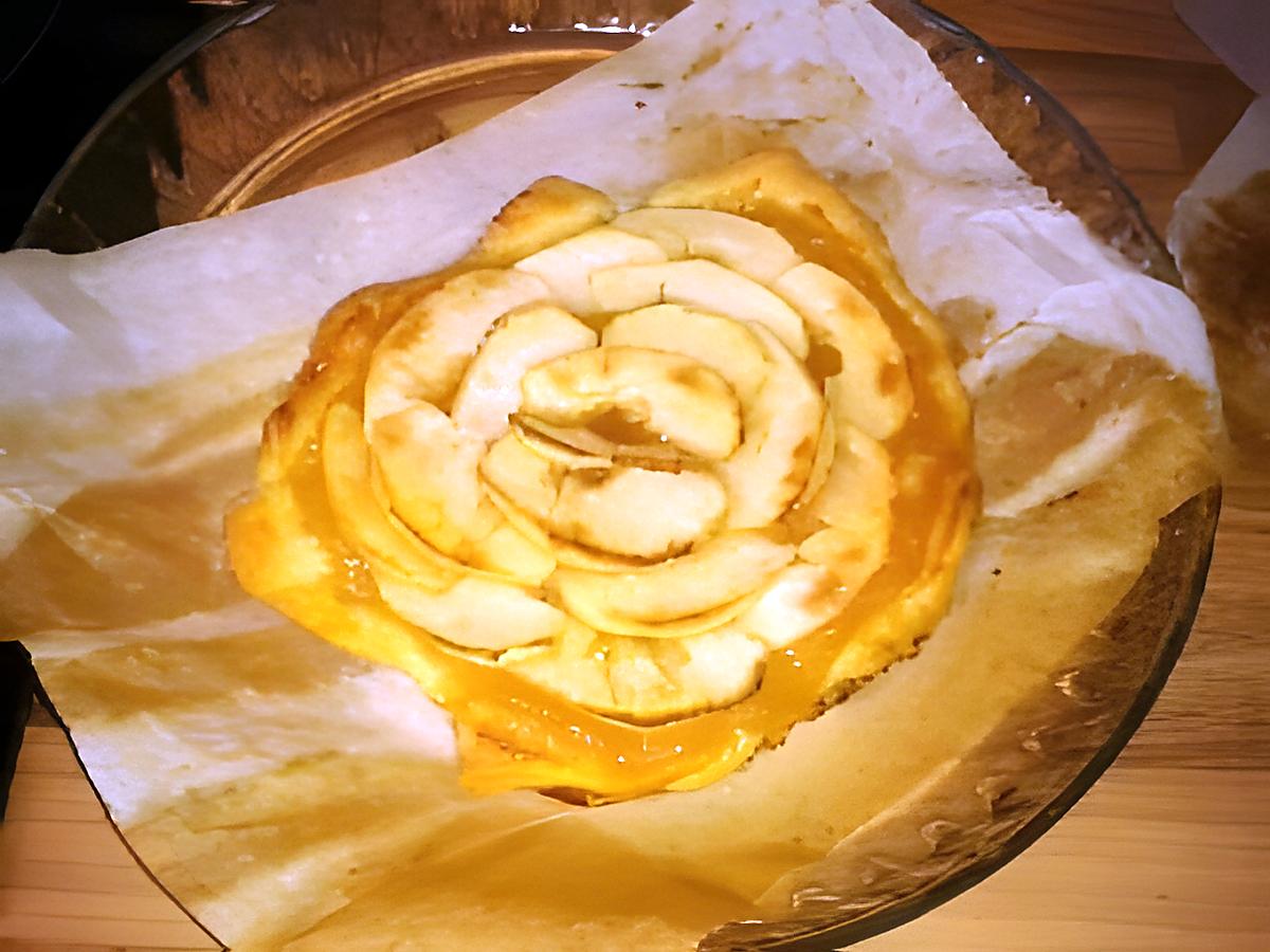 recette Tarte aux pommes/miel rapide et croustillante!