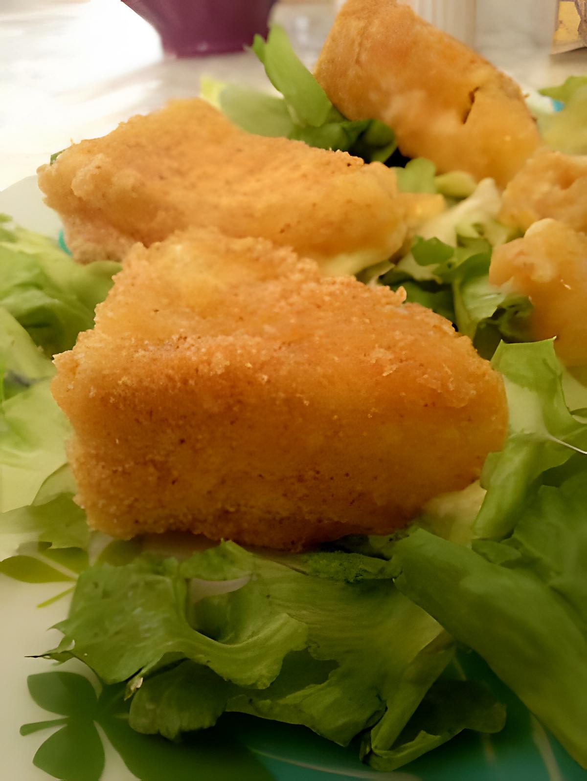 recette Camembert frit en salade