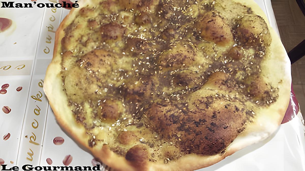 recette Man'ouche/ Pizza libanaise