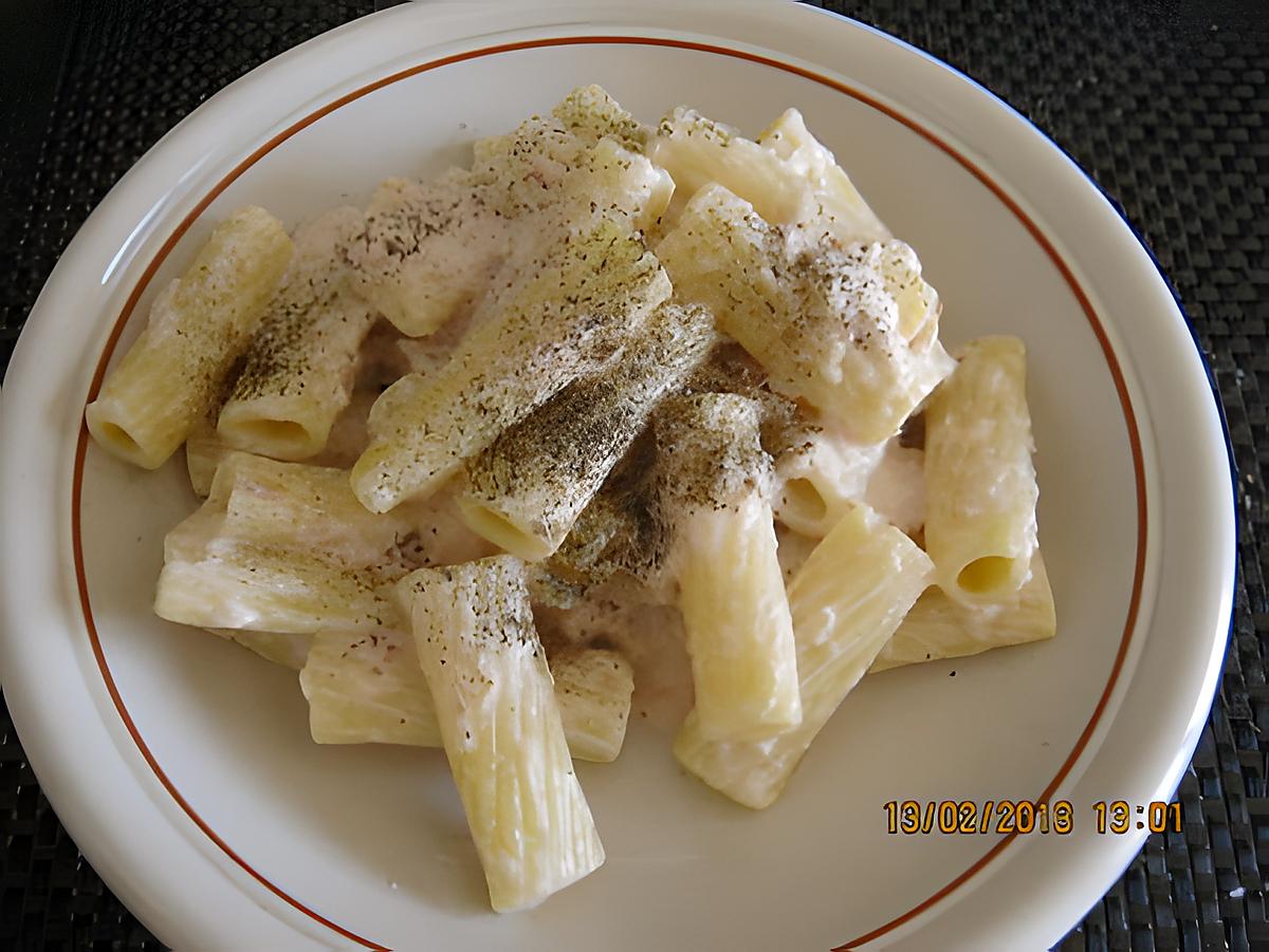 recette PATES AUX THON