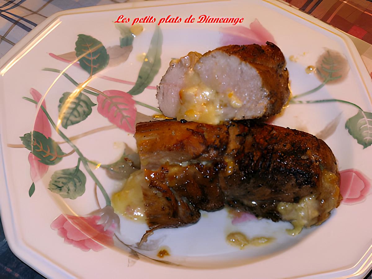 recette Filet de porc à l'orange et au brie