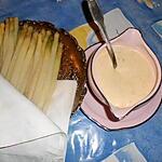 recette Asperges blanches sauce mousseline froide