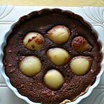 recette Tarte poire et chocolat à la frangipane