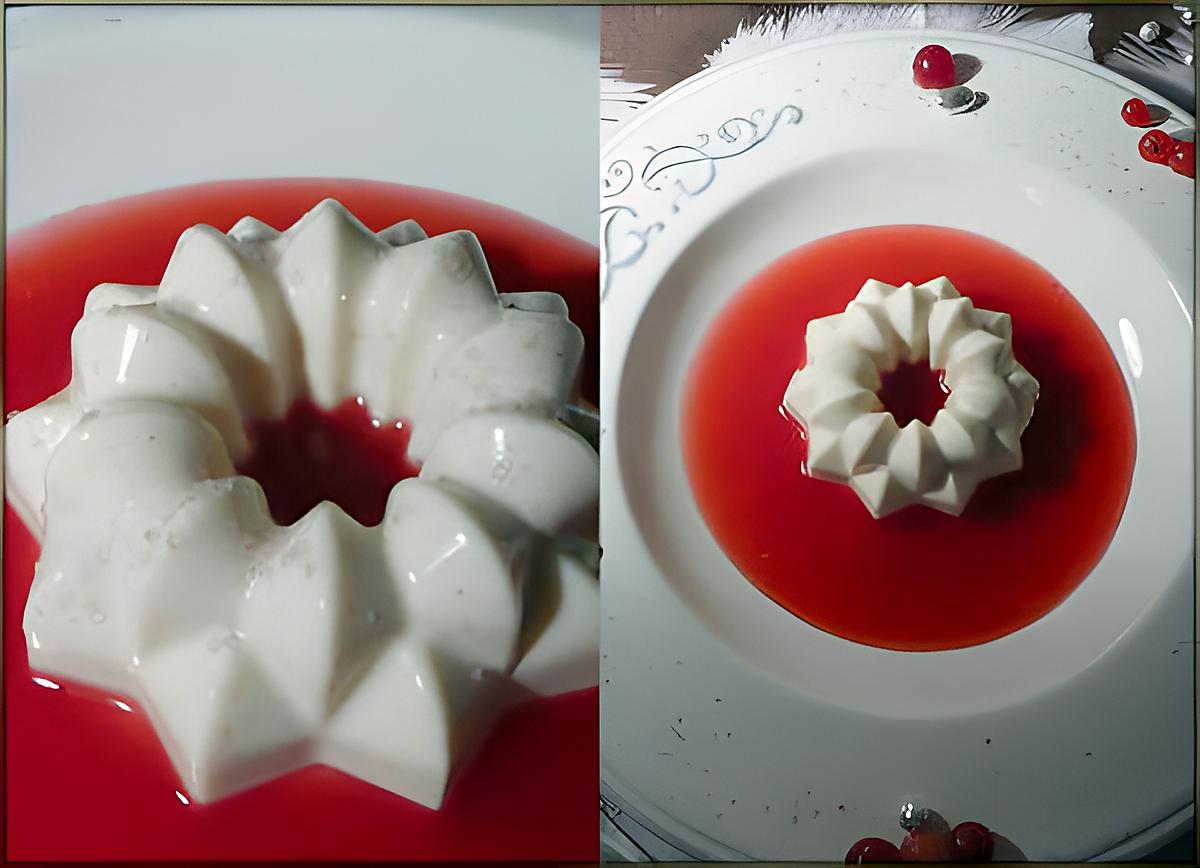 recette panna-cotta au coulis de groseille