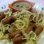 recette Spaghettis aux snacks.
