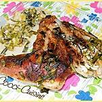 recette Chevreau à l'ail vert et aux aromates