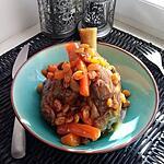 recette Souris d'agneau enrobé de sa sauce aux raisins sec