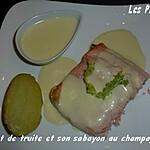 recette Filet de truite et son sabayon au champagne
