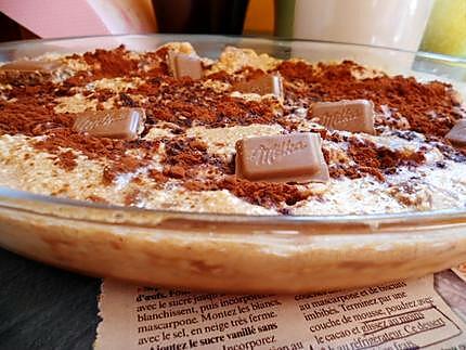 recette tiramisu chocolat milka