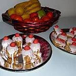 recette Petits gateaux habillés nappage à la fraise Tagada ®