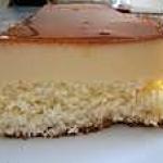 boîte. : recette Flan à la noix de coco