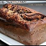 recette ** Cake marbré "Merano" ou "expresso" : café - noisette - chocolat**