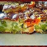 gruyère : recette Clafoutis à la macedoine de légumes et au roquefort.