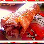 lait coco : recette Roulé coco/fraises